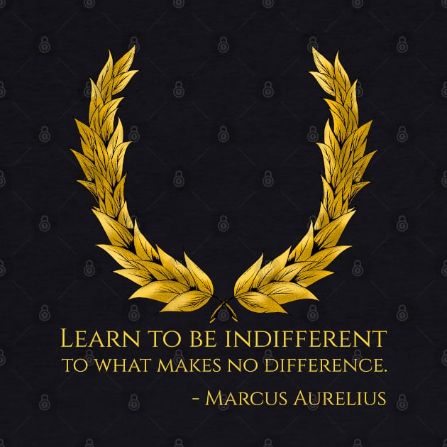 Classical Rome Stoic Philosophy Caesar Marcus Aurelius Quote by Styr Designs